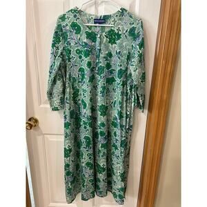 Ro's Garden maxi dress block print boho cottagecore bohemian
